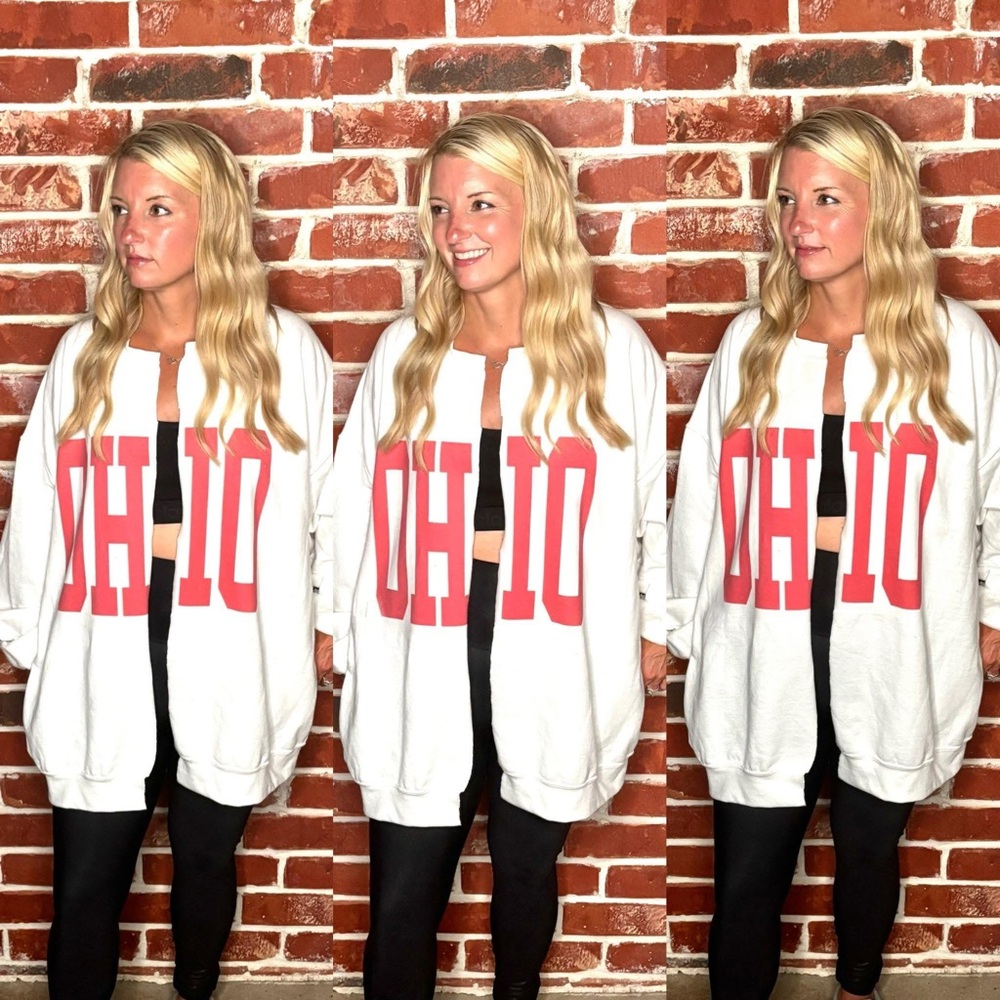 Custom Game Day split Crew Cardigan Sweatshirt, Choose your team and colors